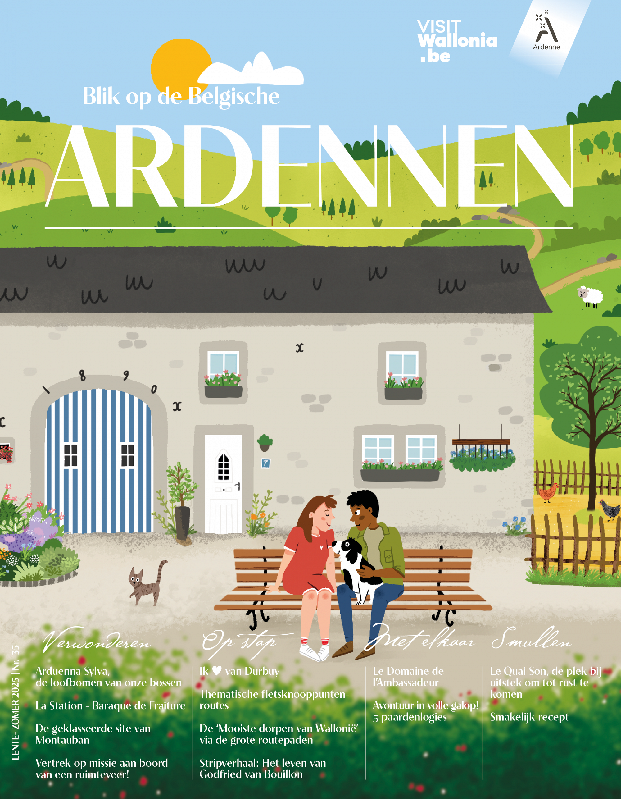 bos onder de sneeuw - cover van Blik op de Ardennen 34